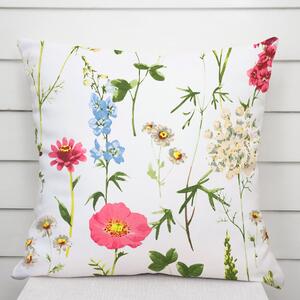 Biante Bavlněný povlak na polštář Sandra SA-667 Velké luční kvítí na bílém 30 x 50 cm