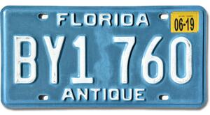 Americká SPZ Florida Antique BY1 760