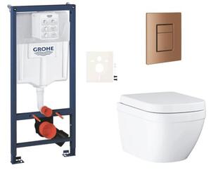 Závěsný WC set do lehkých stěn / předstěnová montáž GROHE Euro Ceramic SIKOGRSEUSCDL0