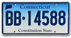 Americká SPZ Connecticut Constitution State BB-14588