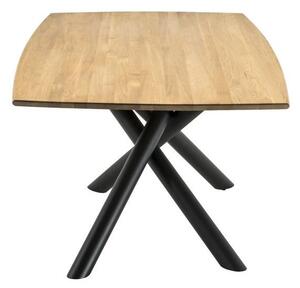 Jídelní stůl LIVERPOOL dub divoký/kov černý Velikost stolu 180x100