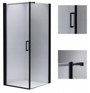 BPS-koupelny Čtvercový sprchový kout BS04B 90x90 černá/transparent