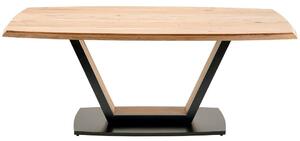 Jídelní stůl MAVERICK V masivní akát/černý lak Velikost stolu 180x100