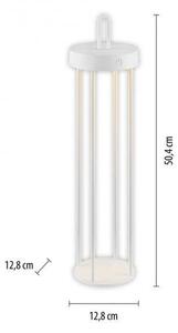 LD 19301-16 ANSELM LED stolní lampa na baterie bílá 50cm dotykový stmívač IP44 zahradní svítidlo 2700K - JUST LIGHT
