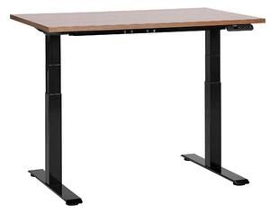 Elektricky výškově nastavitelný pracovní stůl DESTINES 120 cm 72 cm Hnědá/Černá
