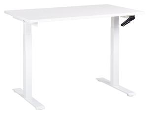 Manuálně výškově nastavitelný pracovní stůl DESTINES 120 cm 72 cm Bílá