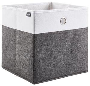 SKLÁDACÍ KRABICE, kov, textil, karton, 32/32/32 cm Carryhome - Boxy do regálů & krabice do regálů