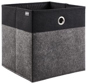 SKLÁDACÍ KRABICE, kov, textil, karton, 32/32/32 cm Carryhome - Boxy do regálů & krabice do regálů