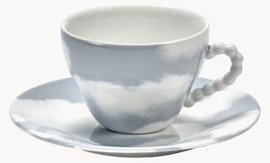 Ručně zpracovaný porcelánový šálek's podšálkem Les Objets Mouleversants