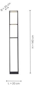 Paul Neuhaus Stojací LED svítidlo CONNI, 19W, v. 140 cm, 3000K stmívatelná