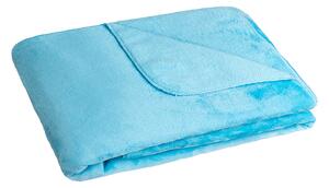BELLATEX Přikrývka Korall micro Modrá 100x150 cm