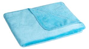 BELLATEX Přikrývka Korall micro Modrá 75x100 cm