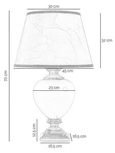 ONLI - Stolní lampa AMADEUS 1xE27/15W/230V šedá