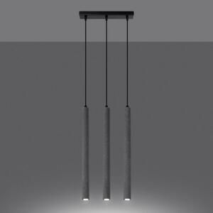 Závěsné svítidlo SOLLUX PASTELO 3L betonové G9 3x8W bez žárovky SL.1272