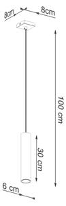Závěsná lampa SOLLUX LAGOS 1 leštěné zlato GU10 1x10W bez žárovky SL.1200