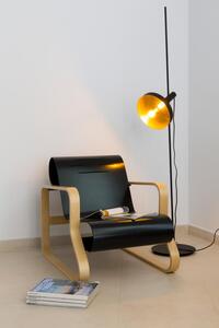 WHIZZ černá/zlatá stojací lampa - FARO