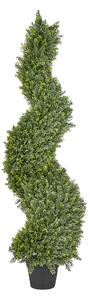 Umělá rostlina CYPRESS SPIRAL TREE 126 cm Zelená
