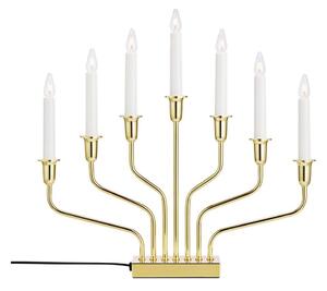 Markslöjd 706561 - Vánoční svícen BROSA 7xE10/3W/230V zlatá