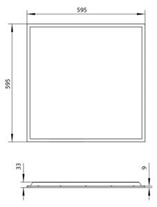 LED panel McLED Office 6060 UGR<19 Backlit 30W 4000K neutrální bílá ML-413.557.32.0
