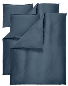 Livarno® Sada saténového ložního povlečení, 140 x 200 cm, 70 x 90 cm, 2dílná, modrá (800014558)