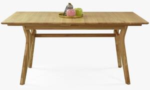 Rozkládací stůl dřevěný ve skandinávském stylu, 160 ( 200 ) x 90 cm