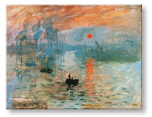 Obraz na plátně ZÁPAD SLUNCE V PŘÍSTAVU – Claude Monet   