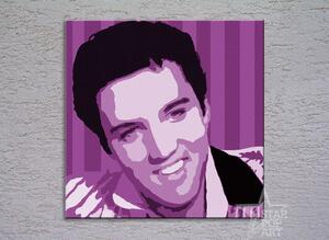 Ručně malovaný POP Art Elvis Presley 1 dílny 100x100cm