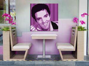 Ručně malovaný POP Art Elvis Presley 1 dílny 100x100cm