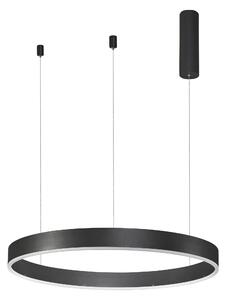 LED lustr Motif 60 černé CCT s dálkovým ovládáním