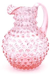 Sklárna Častolovice - Džbán 1l - Hobnail - Ananas - růžová