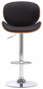 Barová židle umělá kůže / dřevo / kov Dekorhome Černá