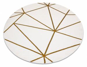 Koberec EMERALD exkluzivní 1013 kruh - glamour, geometrický krémový/zlatý
