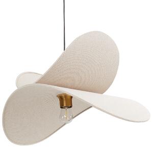 Závěsná lampa MASCOTA Len Béžová