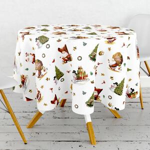 Ubrus PVC kulatý FL-1334-03 – Vánoční pohádka (různé velikosti)