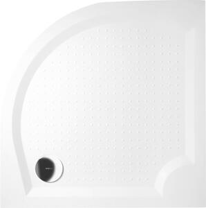 Gelco VIVA90 retro sprchová vanička z litého mramoru, čtvrtkruh, 90x90cm, R550 GV559