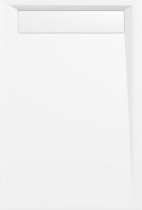 Polysan VARESA retro sprchová vanička z litého mramoru se záklopem, obdélník 120x80cm, bílá 71604