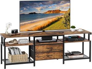 TV stolek Vasagle Nareon 160 cm hnědý/černý