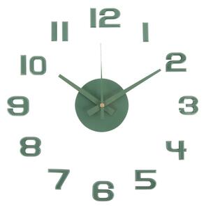 Karlsson 6001GR designové samolepicí hodiny zelená, pr. 40 cm