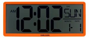 Karlsson 6020OR digitální hodiny oranžová, 35 cm