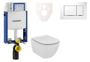 Cenově zvýhodněný závěsný WC set Geberit k zazdění + WC Ideal Standard Tesi 110.302.00.5NE5