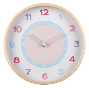 Karlsson 5963MC designové nástěnné hodiny světle modrá, pr. 25 cm