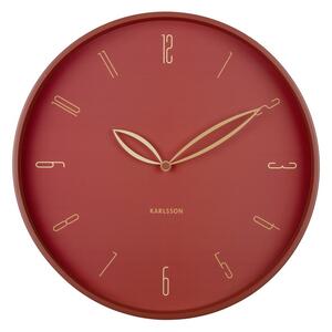 Karlsson 6012RD designové nástěnné hodiny červená, pr. 40 cm