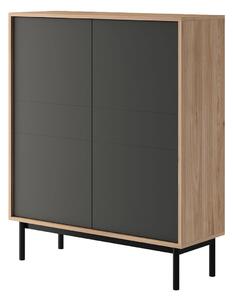 Komoda BKD104 jackson hickory / grafit Basic