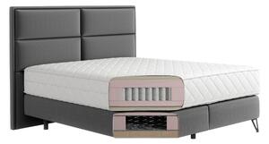 Luxusní postel s komfortní matrací Sardegna 180x200, žlutá Nube