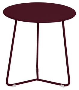 Třešňově červený kovový odkládací stolek Fermob Cocotte 34 cm