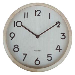 Karlsson 6021WD designové nástěnné hodiny bílá, pr. 30 cm