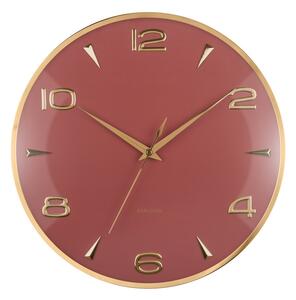 Karlsson 6017RD designové nástěnné hodiny červená, pr. 40 cm
