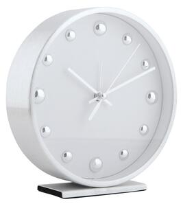 Karlsson 5970WH designové stolní hodiny/budík bílá, pr. 16 cm