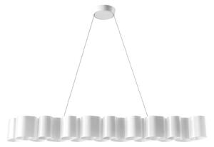 Stilnovo LED závěsné světlo Honey, stmívatelné, délka 139 cm, stmívatelný, Bílá / opál, Obývací pokoj / jídelna, Plast, Moderní