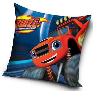 Dětský polštářek Plamínek a Čtyřkoláci Rudý Monster Truck 40x40 cm